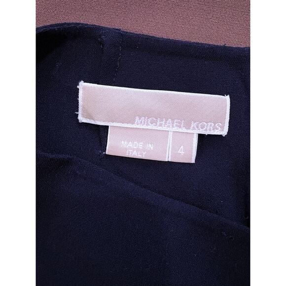 Michael Kors Collection Midi Dress in Tan & Black Size 4 - Picture 3 of 3